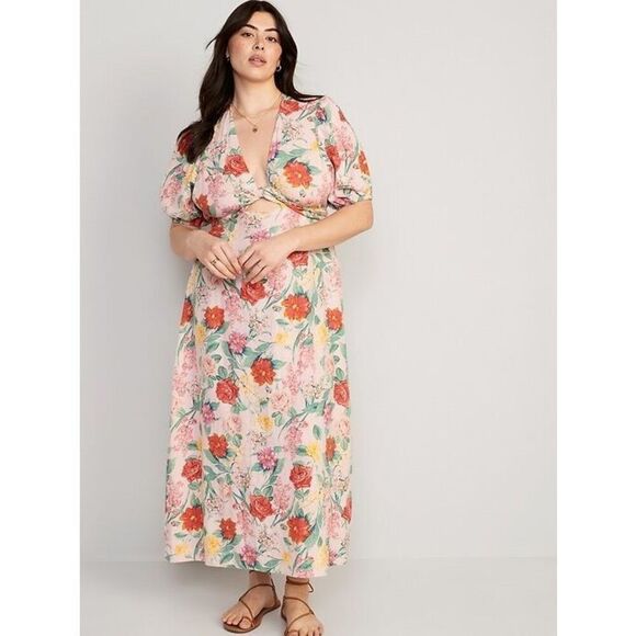 Old Navy Floral Maci Dress XL New SOLD OUT ONLINE - Picture 1 of 10